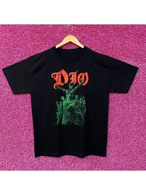 Dio Stand Up and Shout Album Artwork Heavy Metal Band T-Shirt Large